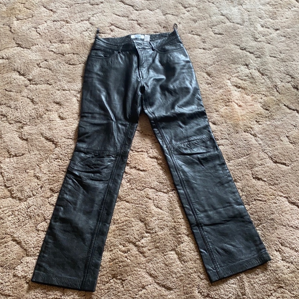Genuine leather pants